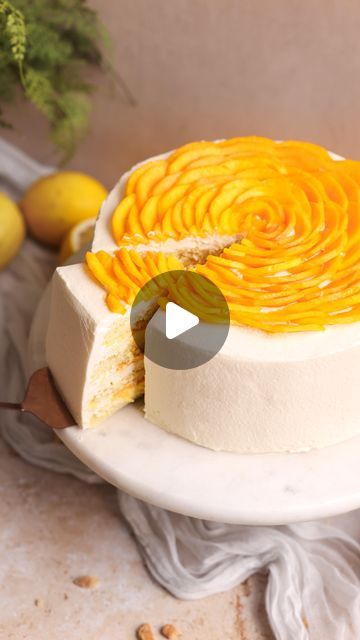 Mango Cream Cake, Cake Mango, Mango Cream, Summer Sweets, Mango Cake, Brownie Ingredients, Easy To Make Desserts, Homemade Brownies, Best Cake