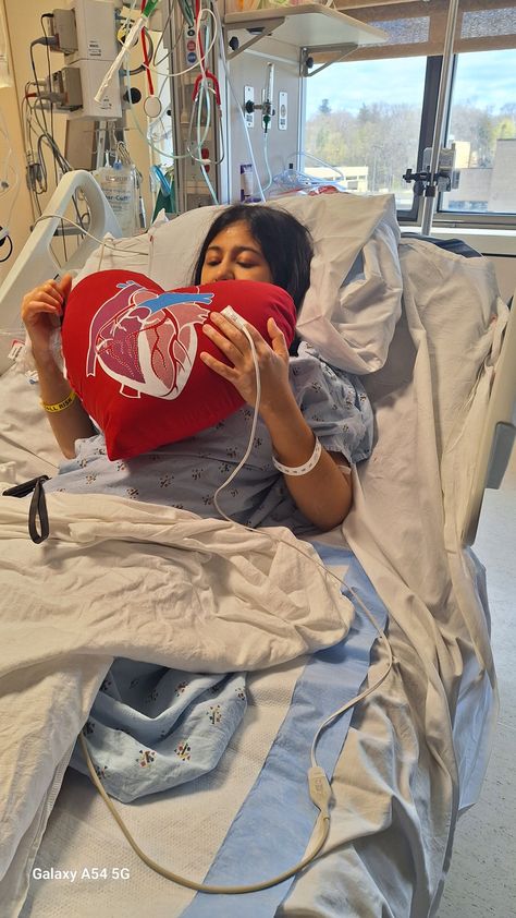 2nd day after open heart surgery due to Ebstein anomaly, this is a rare heart problem present at birth. This means it's a congenital heart defect. The tricuspid valve is incorrectly formed and located lower than usual in the heart. The condition may occur with a hole between the two upper chambers of the heart, called an atrial septal defect.Surgery was a success ,done at Mayo Clinic  Hospital in Rochester Minnesota April 2024 Ebstein Anomaly, Chambers Of The Heart, Atrial Septal Defect, Tricuspid Valve, Heart Hospital, Celebrity Smiles, Rochester Minnesota, Open Heart Surgery, Congenital Heart Defect