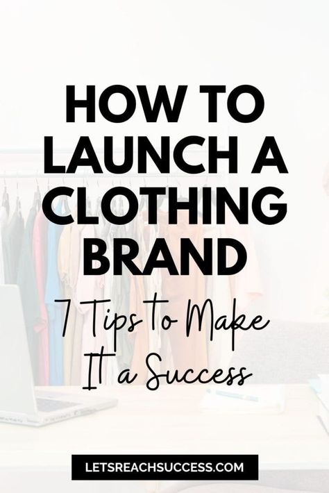 Business Plan Clothing Brand, Clothing Brand Planning, Create A Clothing Brand, How To Start An Apparel Business, How To Start Own Clothing Brand, How To Start Your Fashion Brand, Cloth Business Ideas, Launch Clothing Brand, How To Start Your Clothing Brand