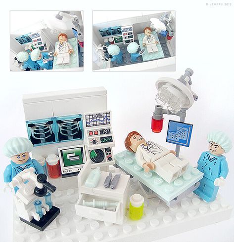 Surgery | Hospital's surgery / laboratory department. | Jemppu Malkki | Flickr Lego Hospital, Lego Furniture, Lego Lovers, Lego Modular, Lego Creative, Lego Construction, Lego Pictures, Lego Room, Lego Space