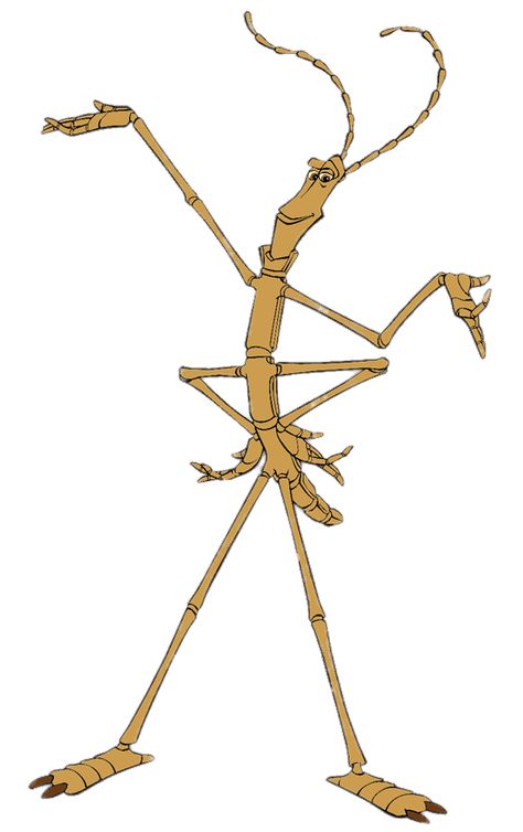 Stick Bug Drawing, Walking Stick Bug, Walking Stick Insect, A Bugs Life Characters, Larva Cartoon, A Bugs Life, Tattoo Character, Stick Bug, Inca Tattoo