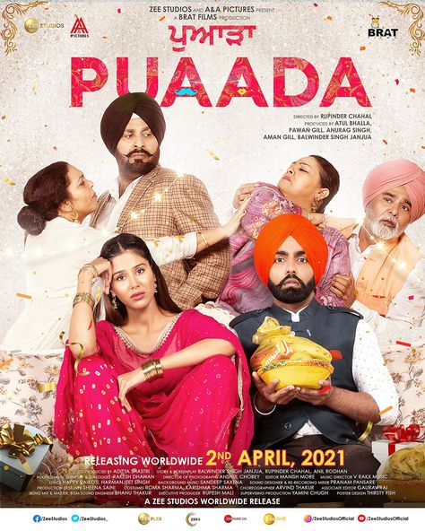 AMMY VIRK - SONAM BAJWA: PUNJABI FILM NEW RELEASE DATE... #Puaada - the #Punjabi film starring #AmmyVirk and #SonamBajwa - to release on 2 April 2021... Trailer drops tomorrow [13 March 2021]... Directed by Rupinder Chahal. Punjabi Comedy, Series Online Free, Sonam Bajwa, Latest Hollywood Movies, Bollywood Images, Punjabi Movies, Ammy Virk, Indian Colours, Movies Box