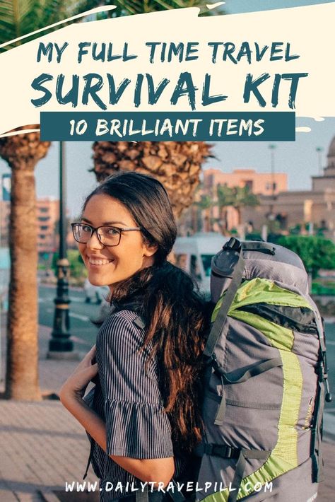 Travel Survival Kit, Survival Gadgets, Island Survival, Round The World Trip, Time Travelers, Long Term Travel, Full Time Travel, Survival Camping, Travel Must Haves