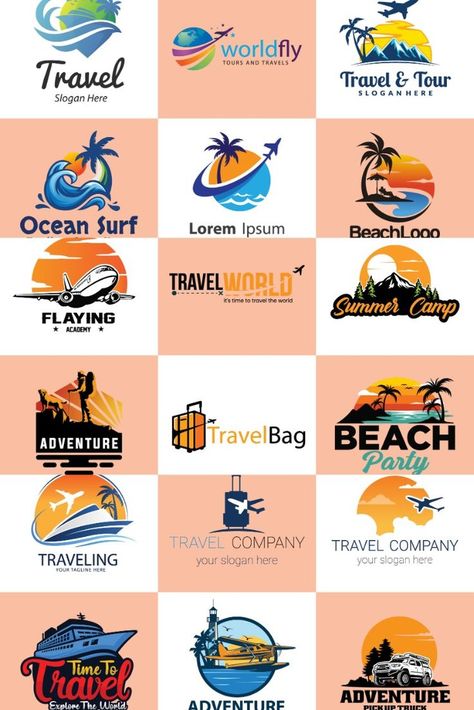 I will design travel, adventure, outdoor and travel agency logo Candle Logo Design, Tourism Design, Travel Agency Logo, Tourism Logo, Logo Design Agency, Agency Logo, Adventure Logo, Social Media Branding Design, Travel Advertising