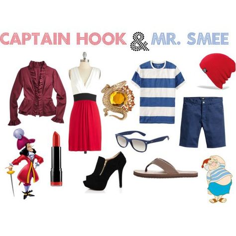 Captain Hook AND Mr Smee Hook Disneybound, Mr Smee Costume, Smee Costume, Broadway Outfit, Mr Smee, Disneybound Ideas, Peter Pan Costume, Disney Cruises, Clever Costumes