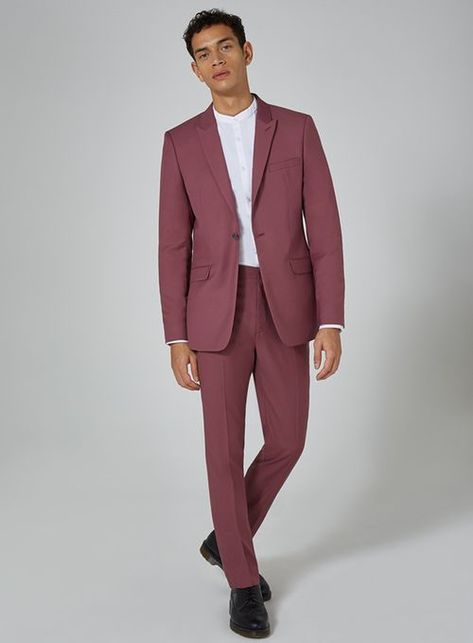 Mauve Suits For Men, Mauve Suit, Men Prom Outfit, Casual Senior Pictures, Men Graduation Outfit, Pre Promo, Mens Suit Colors, Colored Suits, Lavender Suit