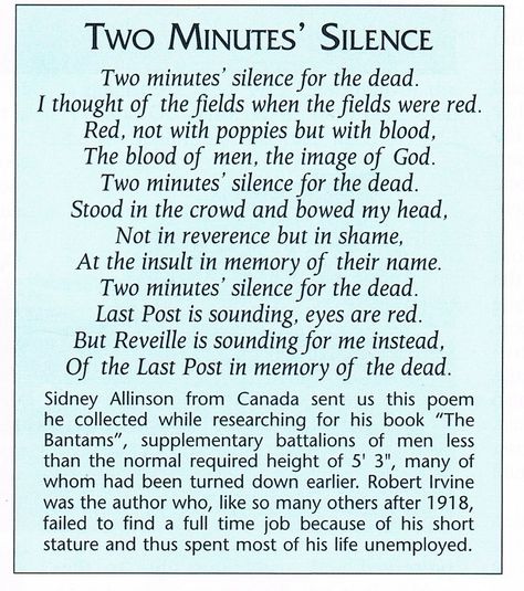 This poignant poem was given to me by Robert Irvine, a Scotsman who had been a Bantam soldier in World War One. Poppy Activities, Remembrance Day Photos, Remembrance Day Poems, Cursive Letters Fancy, Odd Facts, Remembrance Day Art, Veteran Quotes, Ww1 History, Robert Irvine