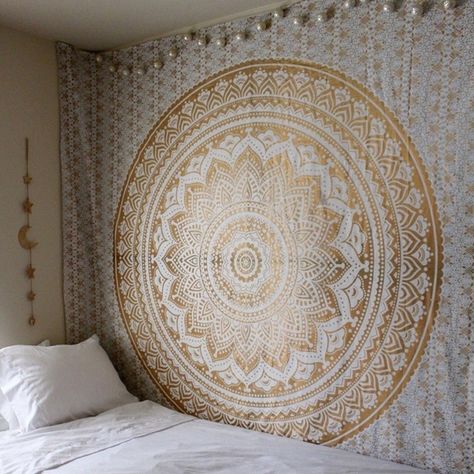 Tapestry On Ceiling, Rectangle Shawl, Rectangle Shawls, Bohemian Bedspread, Mandala Tapestries Wall Hangings, Indian Tapestry, Indian Mandala, Estilo Hippie, Carpet Sale