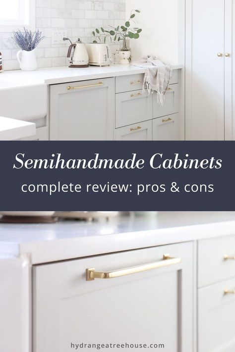 If you’ve ever browsed the world of IKEA kitchen remodels, you might have come across Semihandmade. They craft custom doors and drawer fronts specifically for IKEA cabinets, without the hefty custom price tag. I’ve enjoyed my IKEA kitchen with Semihandmade fronts for over five years. So, I thought it was about time I share my thoughts and experiences on the process of ordering, installing, and living with Semihandmade cabinets. And of course, the pros and cons of this approach. Ikea Cabinets Kitchen, Diy Ikea Kitchen, Semihandmade Kitchen, Ikea Paint, Kitchen Cabinet Style, Ikea Kitchen Planner, Ikea Kitchens, Ikea Kitchen Remodel, Countertop Cabinet