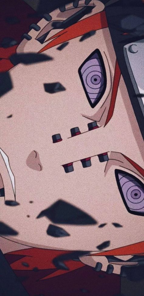 Naruto vs. pain Pain Wallpers Naruto, Pain Naruto Fanart, Anime Sleeve, Naruto Pain, Naruto 6, Pain Naruto, Airpods Apple, Eyes Wallpaper, Anime Aesthetic