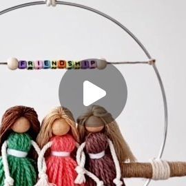 Diy Yarn Dolls, Yarn Dolls, Diy Yarn, Happy Friendship, Happy Friendship Day, Yt Channel, Friendship Day, Yarn Diy, Friendship Goals