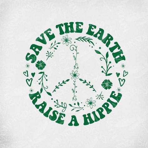 Hey, I found this really awesome Etsy listing at https://www.etsy.com/listing/657141093/save-the-earth-raise-a-hippie-svg-floral Hippie Illustration, Paz Hippie, Floral Peace Sign, Wallpaper Hippie, Mini Toile, Arte Yoga, Boho Svg, Art Hippie, Etiquette Vintage