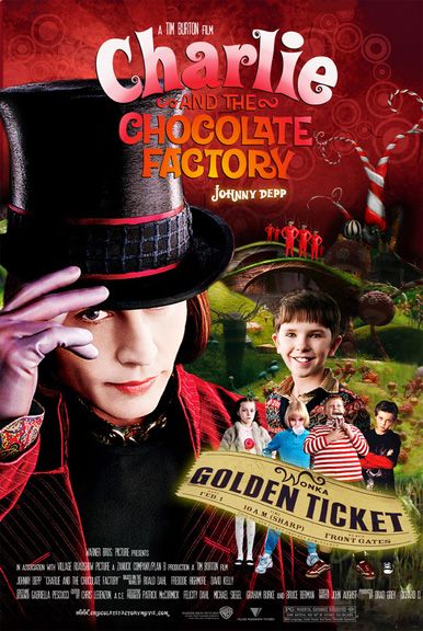 Charlie And The Chocolate Factory (2005) - Johnny Depp, Freddie Highmore, David Kelly Johnny Depp Willy Wonka, Charlie Chocolate Factory, Wonka Chocolate Factory, Dunia Disney, John Depp, Old Cartoon Shows, Charlie And The Chocolate Factory, Film Vintage, Johnny Depp Movies