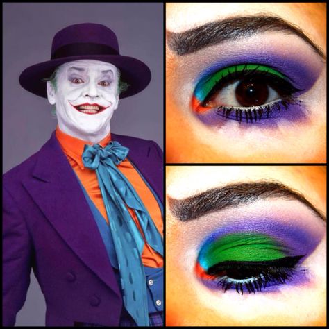 Joker inspired makeup from Tim Burton's Batman (1989) Joker Inspired Makeup, Batman Makeup, Joker And Batman, Batman Costume Diy, Tim Burton Batman, Competition Makeup, Batman 1989, Joker Makeup, Joker Costume