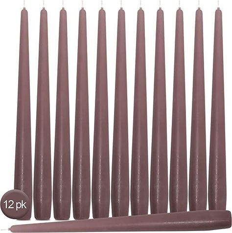 Mauve Taper Candles, Dripless Taper Candles, Mountain Chic, Black Taper Candles, Purple Candles, Tapered Candles, Wedding Vision Board, Wedding Tablescape, Diy Products