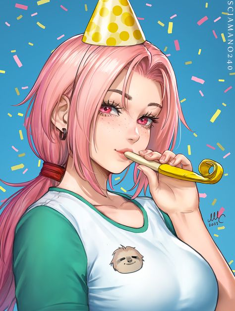 Chloe hbd - OC, Mirco Cabbia (Sciamano240) on ArtStation at https://www.artstation.com/artwork/xYWyDE Mirco Cabbia, Kushina Uzumaki, Anime Character Drawing, Girls Characters, Aesthetic Themes, Manga Girl, Character Illustration, Character Concept, Pink Hair