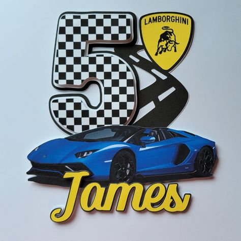 Lamborghini Party Ideas, Lamborghini Birthday, Jay Birthday, 8 Birthday, Race Car Birthday, Car Birthday, Boys Birthday, Cars Birthday, 8th Birthday