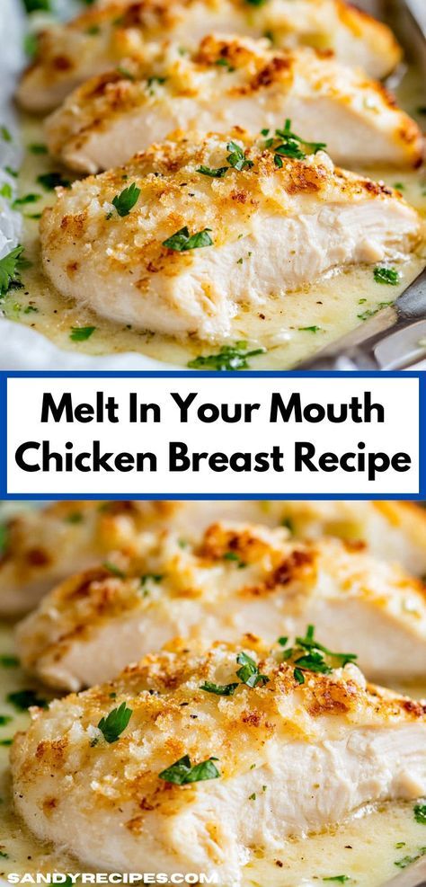 Need a family-friendly recipe? Discover the Melt In Your Mouth Chicken Breast, where juicy chicken meets a burst of flavor, making it an ideal choice for both kids and adults at any dinner table. Chicken In Oven Recipes Easy, What To Cook With Chicken Breast, Simple Chicken Breast Recipes For Dinner, Best Way To Cook Chicken Breast, What Can I Make With Chicken Breast, Baking Chicken Breast In Oven, Things To Make With Chicken Breast, Meals To Make With Chicken Breast, Chicken Oven Recipes Easy