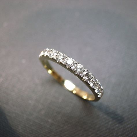 Classic Wedding Rings, Gold Diamond Wedding Band, Unique Wedding Bands, Bridal Bands, Diamond Anniversary, Diamond Rings Bands, Diamond Wedding Band, Bridal Ring, Diamond Band