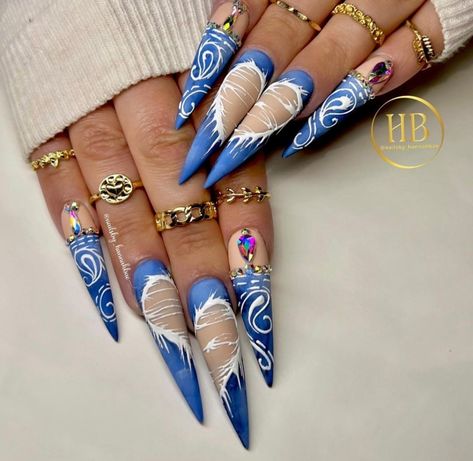 Jeans Nails Design, Denim Nails Ideas, Jean Nails, Denim Nails, Bandana Nails, Acrylic Nail Designs Classy, Funky Nail Art, Art Deco Nails, Nail Designs Tutorial