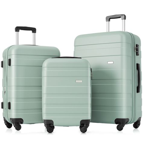 Product Features： 24", 28 "are expandable Crafted from high-quality ABS material TSA lock Description： High Quality Luggage Sets: Made from extra strong ABS material, which is lightweight and extremely durable. Hardshell Luggage, Hardside Luggage Sets, Stylish Luggage, 3 Piece Luggage Set, Hard Shell Luggage, Spinner Luggage Sets, Lightweight Suitcase, Lightweight Luggage, Storage Trunks