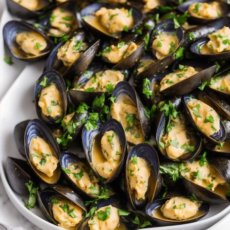 Mussels in Garlic Butter Sauce Recipe Recipe | Recipes.net Sauce For Mussels Garlic Butter, Mussels In Garlic Butter Sauce, Grilled Mussels Recipe, Garlic Butter Mussels, Frozen Mussels Recipe, Champagne Sauce Recipe, Muscles Recipe, Smoked Salmon Pasta Recipes, Garlic Butter Sauce Recipe