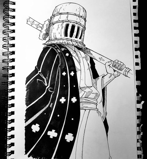 Trafalgar D Water Law Wano One Piece Trafalgar Law Drawing Sketch, Law Sketch One Piece, Trafalgar Law Sketch, Trafalgar Law Drawing, Law Sketch, Trafalgar Law Wano, Law Tattoo, Trafalgar D Water Law, Law One Piece