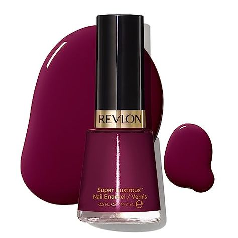 Revlon Nail Enamel, Chip Resistant Nail Polish, Glossy Shine Finish, in Plum/Berry, 570 Vixen, 0.5 oz/ 14.7ml5.98 #Beauty Revlon Nail Polish, Household Gifts, Music Fashion, Burgundy Color, Makeup Skin Care, Revlon, Men's Grooming, Skin Makeup, Beauty Tools