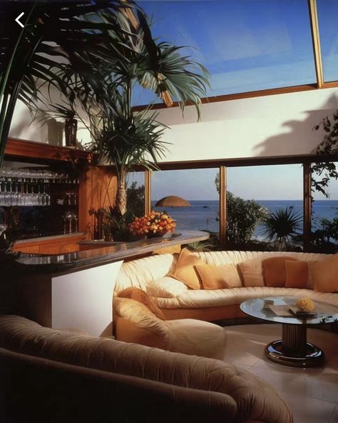 80s Modern Home Decor, 80s Modern, 90s House, 80s Interior Design, 80s House, Miami Decor, 60s Home, Tropical Luxury, Soulful Art