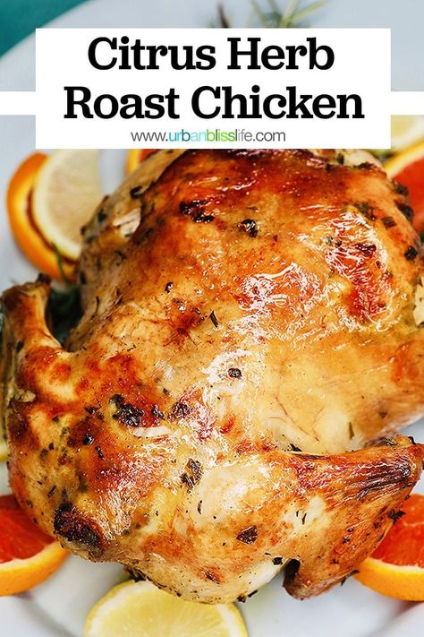 Citrus Roasted Chicken Whole, Herbs Cooking, New York Times Cooking, Chicken Roast, Citrus Recipes, Good Roasts, Herb Roasted Chicken, Chicken Entrees, Herb Chicken