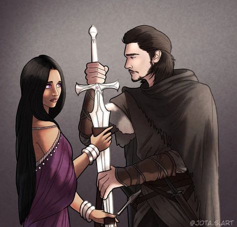 House Dayne, Ashara Dayne, Eddard Stark, Got Characters, Targaryen Art, Asoiaf Art, House Stark, Game Of Thrones Art, Game Of Thrones Houses