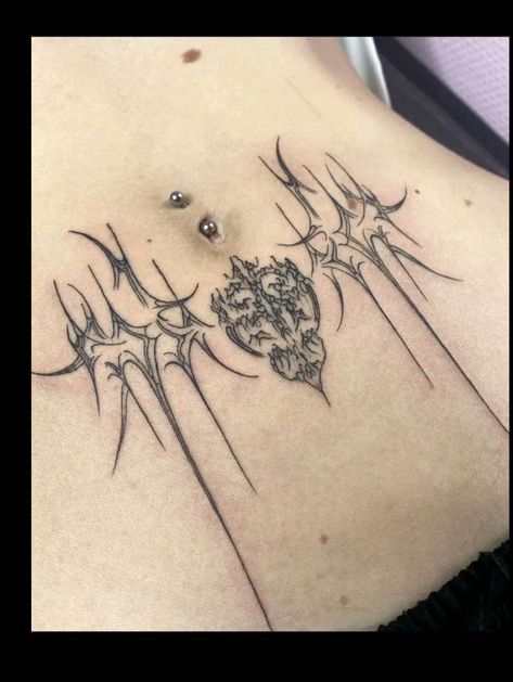 Tattoo Around The Navel, Navel Tattoo, Lavender Tattoo, Grunge Tattoo, Cute Tats, Hair Tattoos, 1 Tattoo, Dope Tattoos, Piercing Tattoo