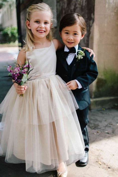 Flower Girl And Ring Bearer, Ring Bearer Flower Girl, Girls Attire, Beautiful Bridesmaid Dresses, Wedding Flower Girl, Wedding With Kids, Ring Bearer, Wedding Pics, Flower Girls