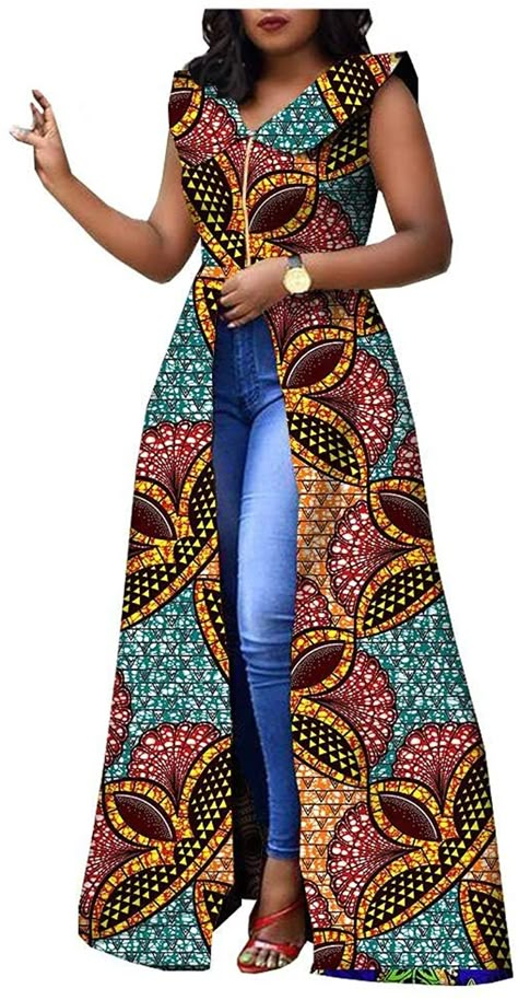 African Women Clothes, Party African Dresses, Free Kitenge Dresses For Women, Vitenge Dresses Designs Nigerian Fashion, Ankara Jackets For Women Casual, Ankara Free Dresses For Women, Six Piceses Gown Ankara, Ankara Throw Ons For Women, 6pieces Ankara Gown