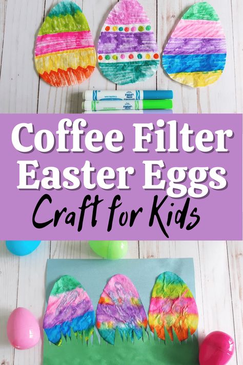 Easter Craft For Kids, Easter Chick Craft, Cute Art Projects, Craft Paper Design, Easter Egg Craft, Easter Egg Garland, Easter Craft Projects, Egg Craft, Family At Home