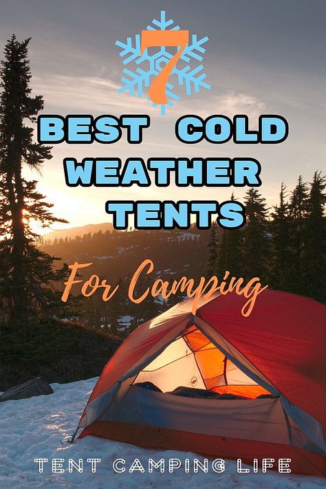 Winter Tents Cold Weather, Fall Tent Camping, Cold Weather Camping Hacks, Cold Weather Tents, 10 Person Tent, Camping Winter, Tents For Camping, Snow Camping, Four Season Tent