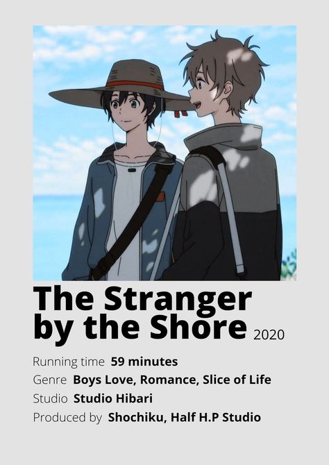 The Stranger By The Shore Poster, Stranger By The Shore Poster, Stranger By The Shore Manga, A Stranger By The Shore, Strangers By The Shore, The Stranger By The Shore, Stranger By The Shore, Poster Information, Anime Minimalist Poster