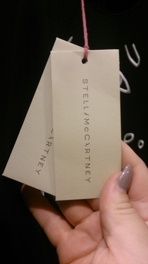 Stella McCartney Swing Tag Stella Mccartney Aesthetic, Stella Mcartney, Tag Design, Fashion Aesthetic, Beautiful Life, Life Is Beautiful, Stella Mccartney, Cards Against Humanity, Branding