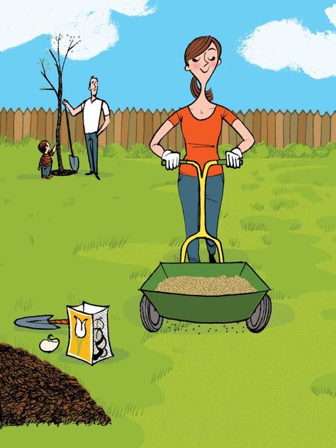 The best and worst times to plant a tree, reseed your lawn, etc. // #hgtvmagazine http://www.hgtv.com/design/decorating/clean-and-organize/the-best-and-worst-time-to-tackle-these-chores?soc=pinterest Handyman Jobs, Landscaping 101, House Gardening, House Maintenance, Lawn Care Tips, Aerate Lawn, Paint Your House, Hgtv Magazine, Lawn Furniture