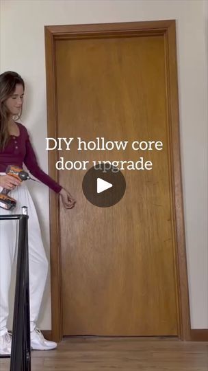 200K views · 2.3K reactions | Hollow core door DlYmakeover!#hollowdoorproblems #hollowdoor #hollowcoredoor #hollowcoredoormaterial #diydoor #diy.mp4 | Challengeyourself  | Challengeyourself  · Original audio Core Door Makeover Diy, Door Hacks Diy, Cover A Door Ideas, Hollow Door Makeover Diy, Update Hollow Core Doors, Painted Interior Doors Ideas, Door Diy Makeover, Hollow Core Door Makeover Diy, Door Makeover Diy Interiors