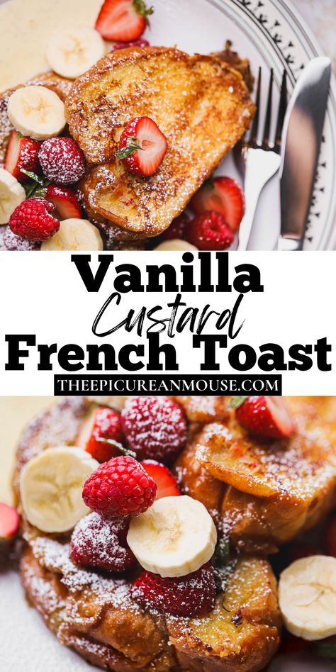 Creme Brulee French Toast, French Toast Bake Recipe, Easy Breakfasts, Brioche French Toast, French Toast Breakfast, Breakfast Recipes Sweet, French Recipes, Tasty Breakfast, Brioche Bread