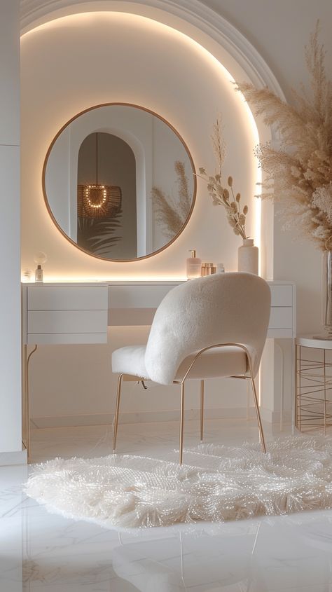 dreesing table + LED light = Amazing！！
Do you love this vibe? What does your dressing table look like?
#muzata #muzataled #dreesingtableideas Classy Dressing Table, Classy Dressing, Room 101, Furniture Design Diy, Table Decoration Ideas, Luxury House Interior, Luxury House Interior Design, Decor Hacks, House Interior Design