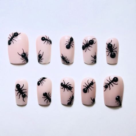 Ants 🐜 #pressonnails #nails #laredotexas Nail Art Ant, Ants, Press On Nails, Nail Ideas, Nail Art, Collage, Nails, Quick Saves, Pins