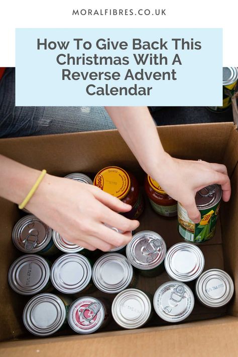 Here's how to give back this Christmas with a reverse advent calendar. From what it is to what to donate, here's all you need to know. Reverse Advent Calendar, Emergency Rations, Uht Milk, Biscuit Bar, Eco Christmas, Advent Calendar Ideas, Food Donation, Eco Friendly Christmas, Chocolate Coins