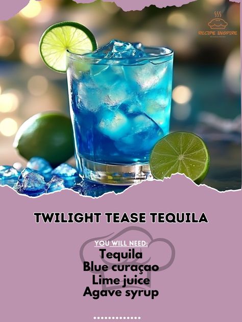 Tequila Mixed Drinks, Liquor Recipes, Cocktail Shots, Alcohol Consumption, Yummy Alcoholic Drinks, Tequila Drinks, Beverage Recipes, Whiskey Drinks, Agave Syrup