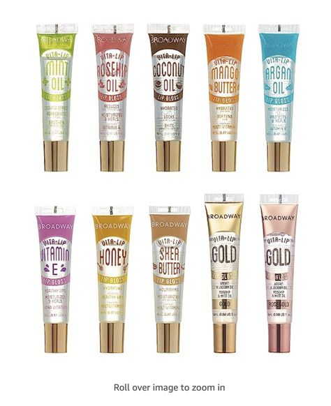 Broadway Vita-Lip Clear Lip Gloss Moisturizing Hydrating Nourishing Long Lasting High Shine Glossy Lip Care Gloss 0.47oz/14ml (10 PCS SET) Baddie Essentials, Clear Lip Gloss, Glossy Lips, Lip Care, Christmas Wishlist, Lip Gloss, Beauty And Personal Care, Broadway, Moisturizer