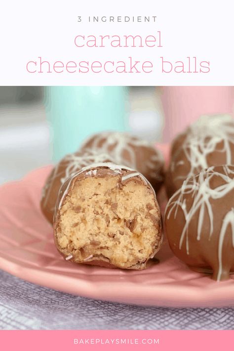 3 Ingredient Caramel, No Bake Caramel Cheesecake, Chocolate Cherry Tart, Tim Tam Cheesecake, Cheesecake Balls, Party Snacks Easy, Snacks Easy, Tim Tam, Caramel Cheesecake