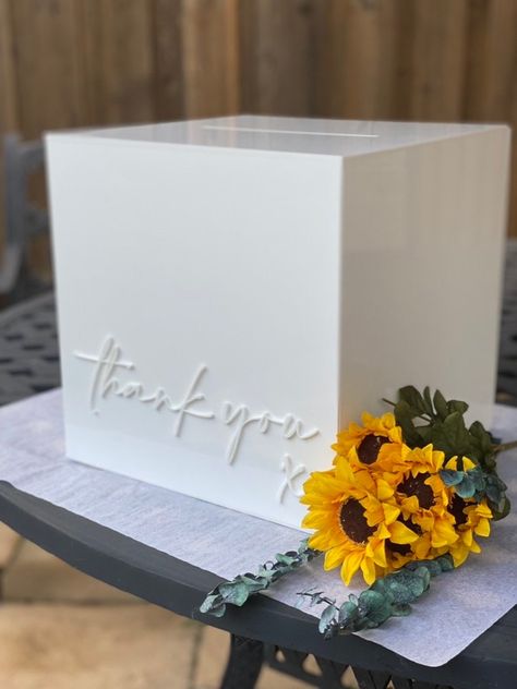 Excited to share this item from my #etsy shop: Personalized Wedding Card Box | Acrylic Money Box | Custom Money Box | Wishing Well Box/Busta Box/ Gift Box/Acrylic Lettering Diy Card Box Wedding, Acrylic Card Box Wedding, White Entry Table, Diy Card Box, Personalized Wedding Card Box, Custom Money, Wish Box, Money Box Wedding, Wedding Card Box