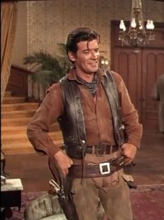 Nick Barkley decked out in cowboy gear. Big Valley Tv Show, Peter Breck, The Big Valley, Peter Brock, James Stacy, Big Valley, Western Hero, Linda Evans, Lee Majors