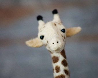 Felt Giraffe, Giraffe Sculpture, Savanna Animals, Felt Flowers Patterns, Flock Of Sheep, Giraffe Decor, Needle Felting Diy, Needle Felting Tutorials, Lovely Creatures